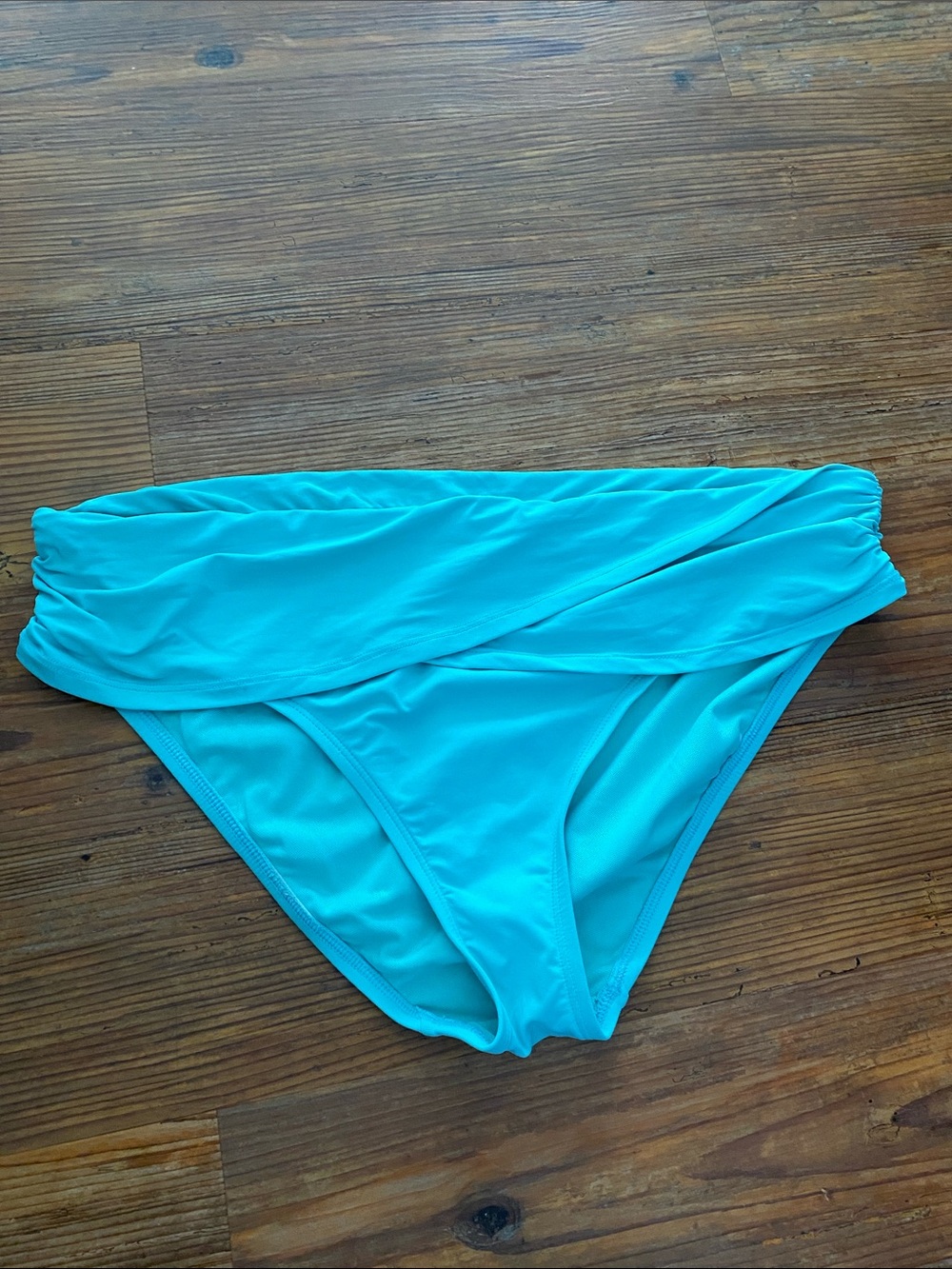 Bleu Rod Beattie Turquoise Fold-Over Bikini Bottom